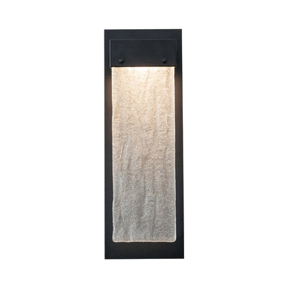 Parallel LED Wall Light in Matte Black/Clear Granite.