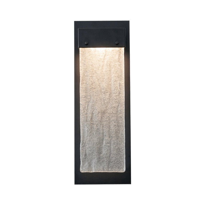 Parallel LED Wall Light in Matte Black/Clear Granite.