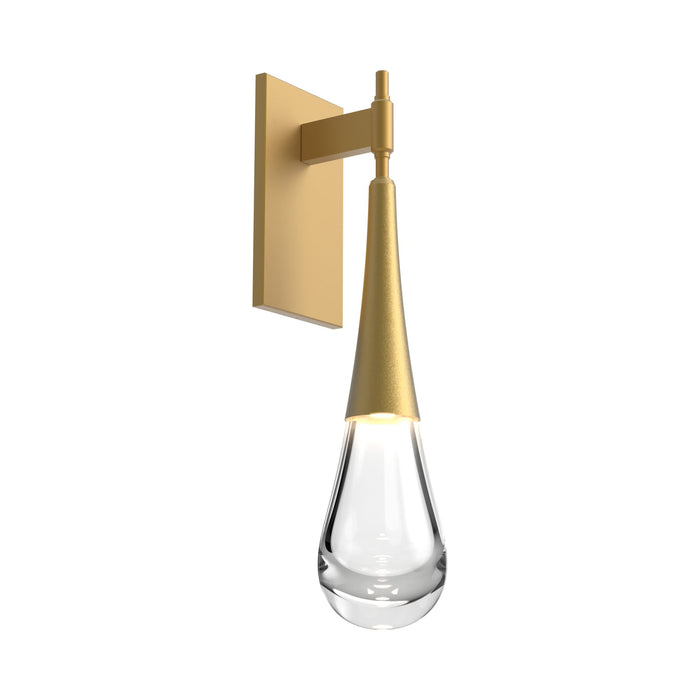 Raindrop LED Wall Light in Gilded Brass.