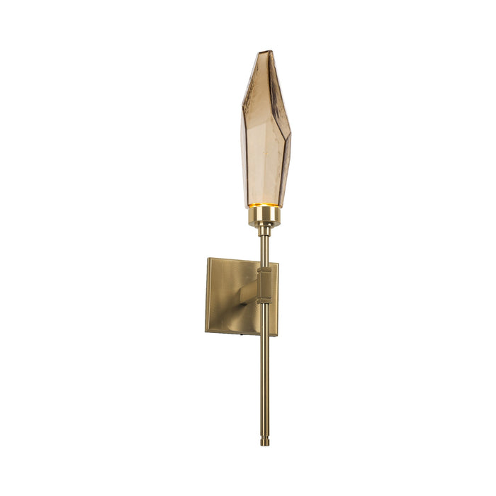 Rock Crystal Indoor Belvedere LED Wall Light in Heritage Brass/Chilled - Bronze.