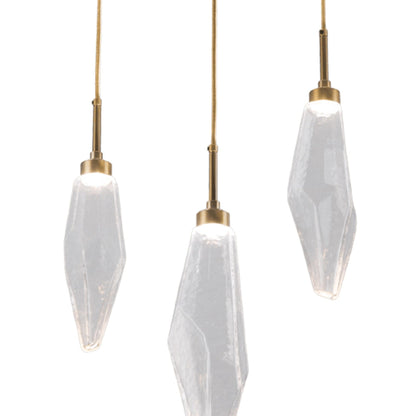 Rock Crystal LED Multi Light Pendant Light in Detail.