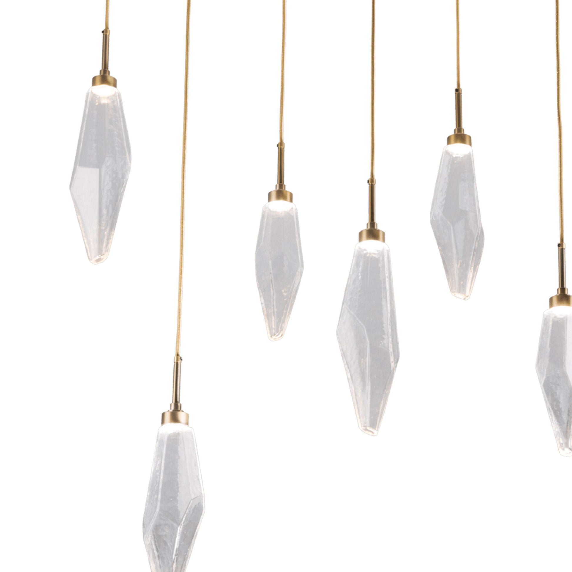 Rock Crystal LED Multi Light Pendant Light in Detail.