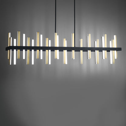 Harmonix Rectangular LED Pendant Light in Detail.