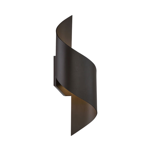 Helix Outdoor LED Wall Light in Black.