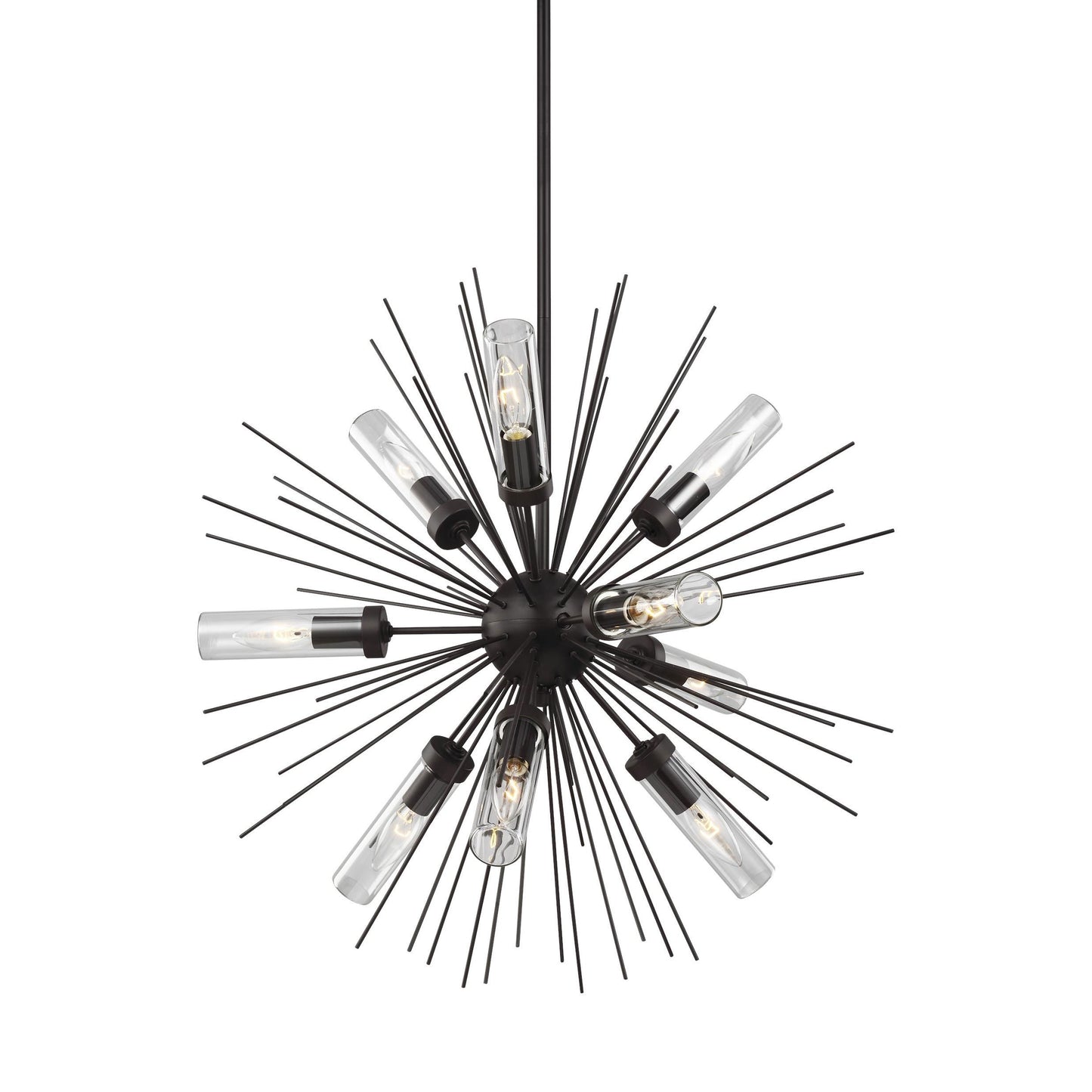 Hilo Outdoor Chandelier in Black.