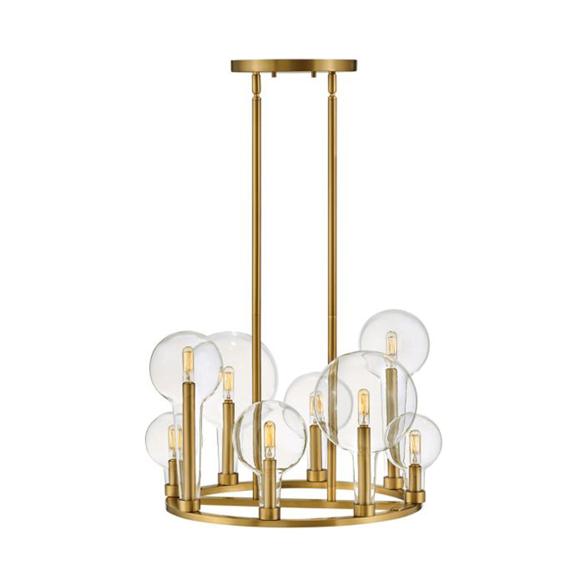 Alchemy Chandelier in Lacquered Brass (8-Light).