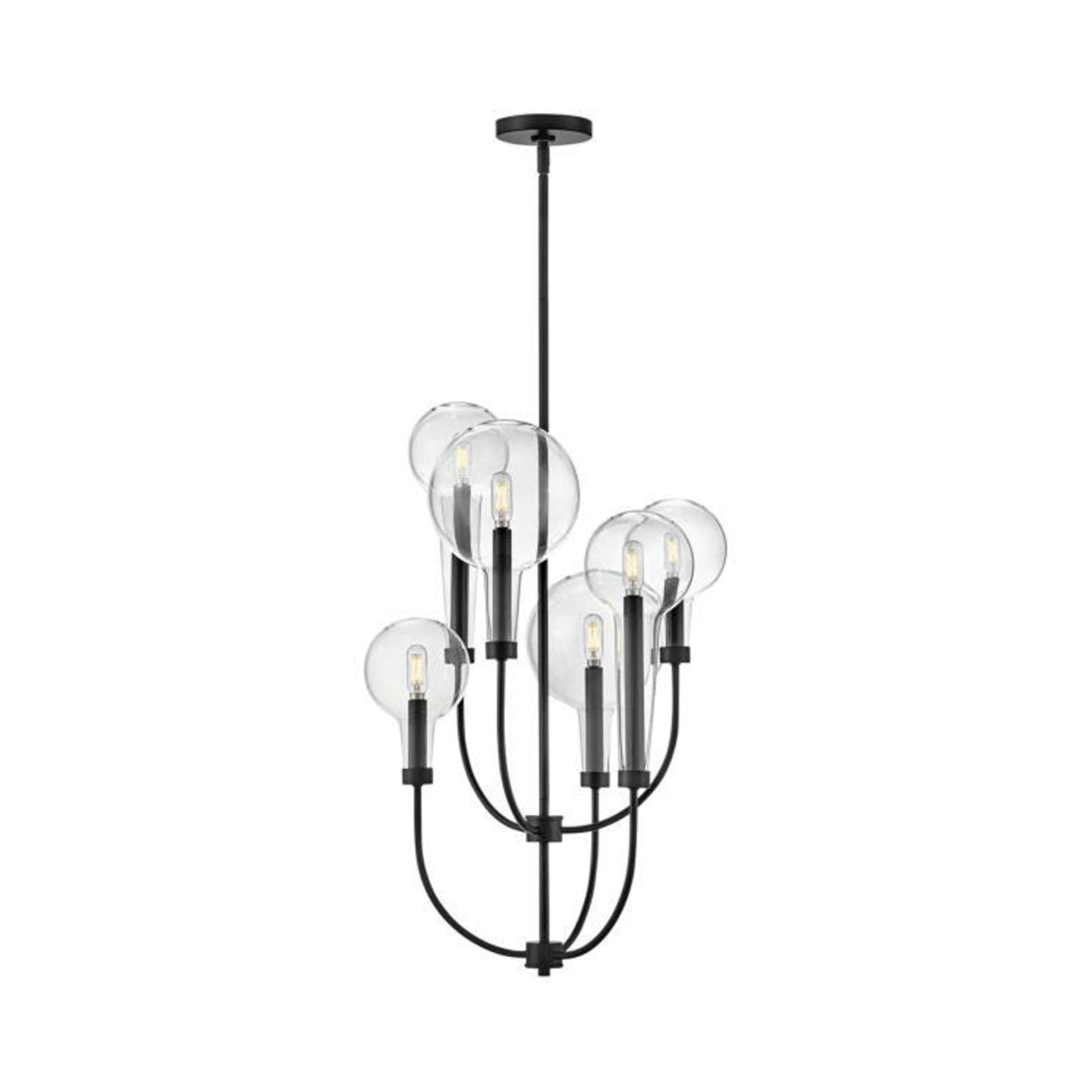 Alchemy Multi Tier Chandelier in Black.