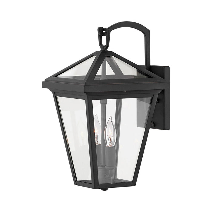 Alford Outdoor Wall Light in Small/Museum Black.