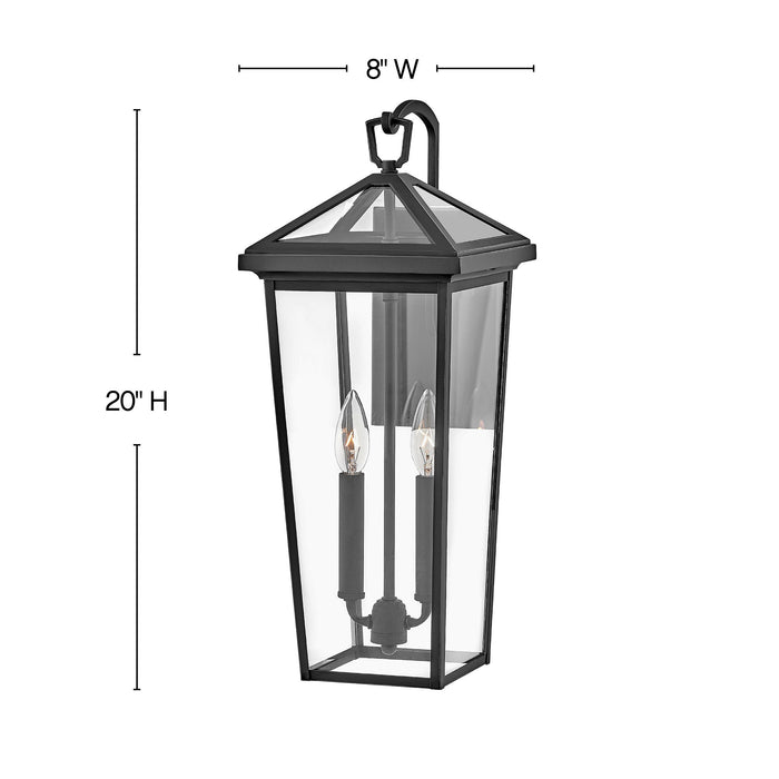 Alford Place Outdoor Wall Light - line drawing.