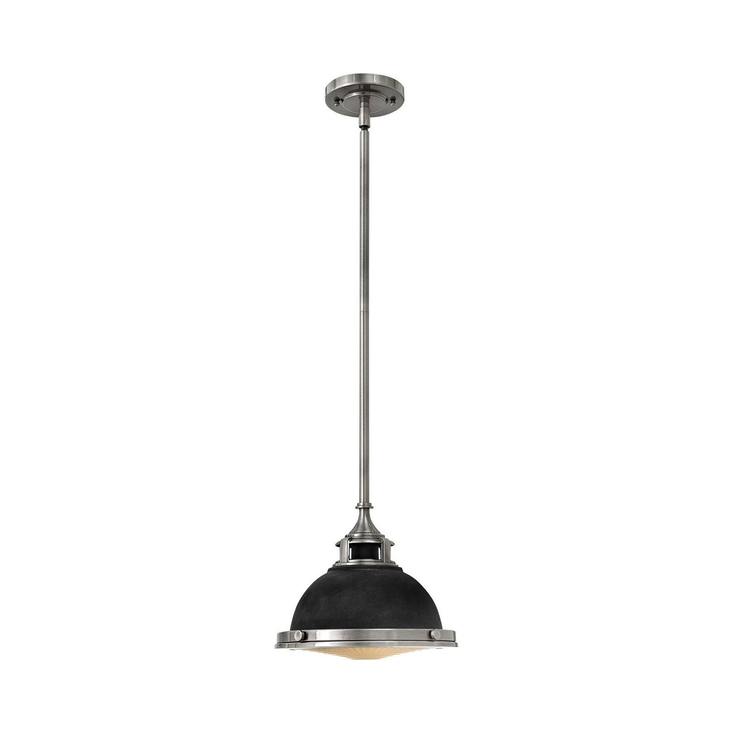 Amelia Mini Pendant Light in Small/Aged Zinc.