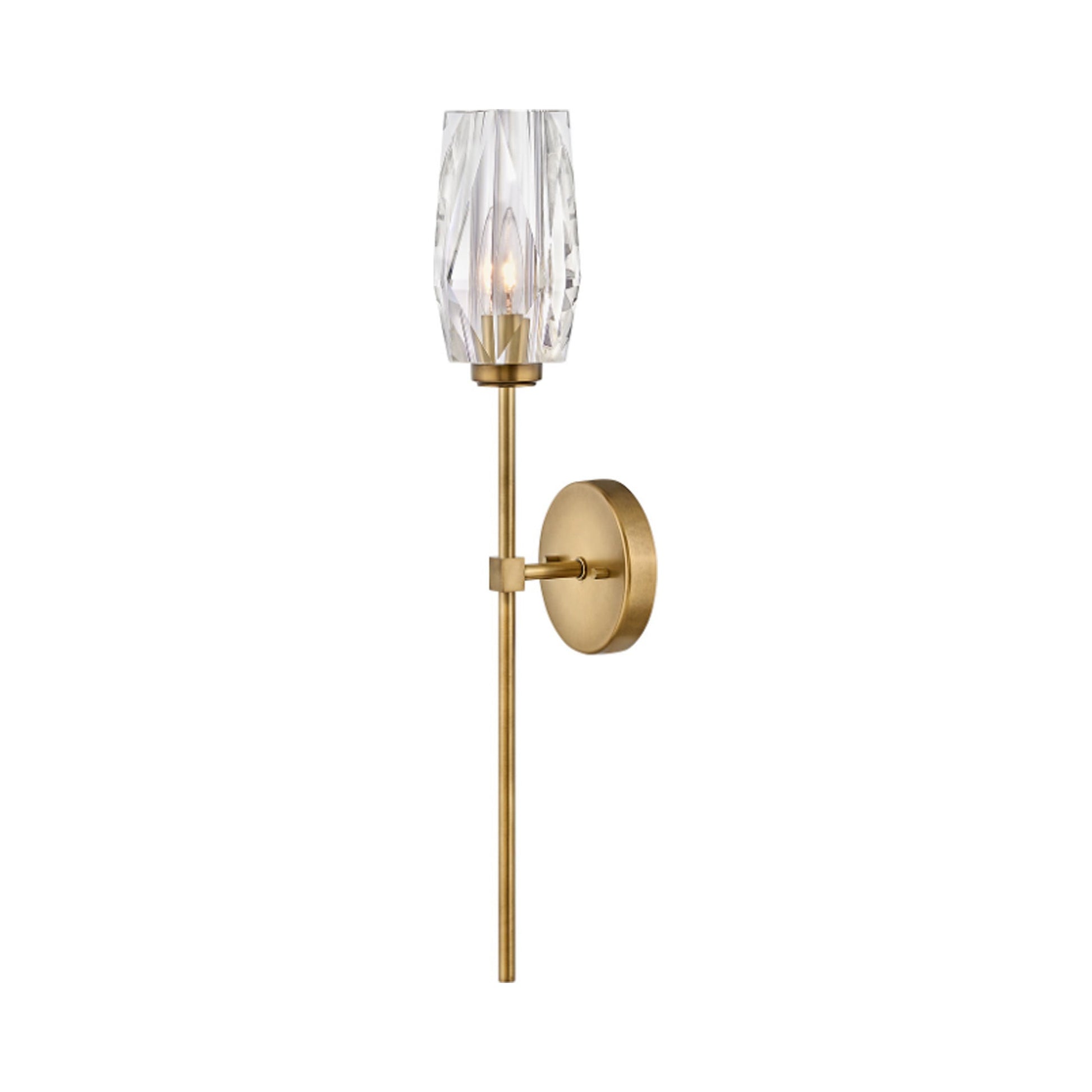 Ana Wall Light in Heritage Brass.