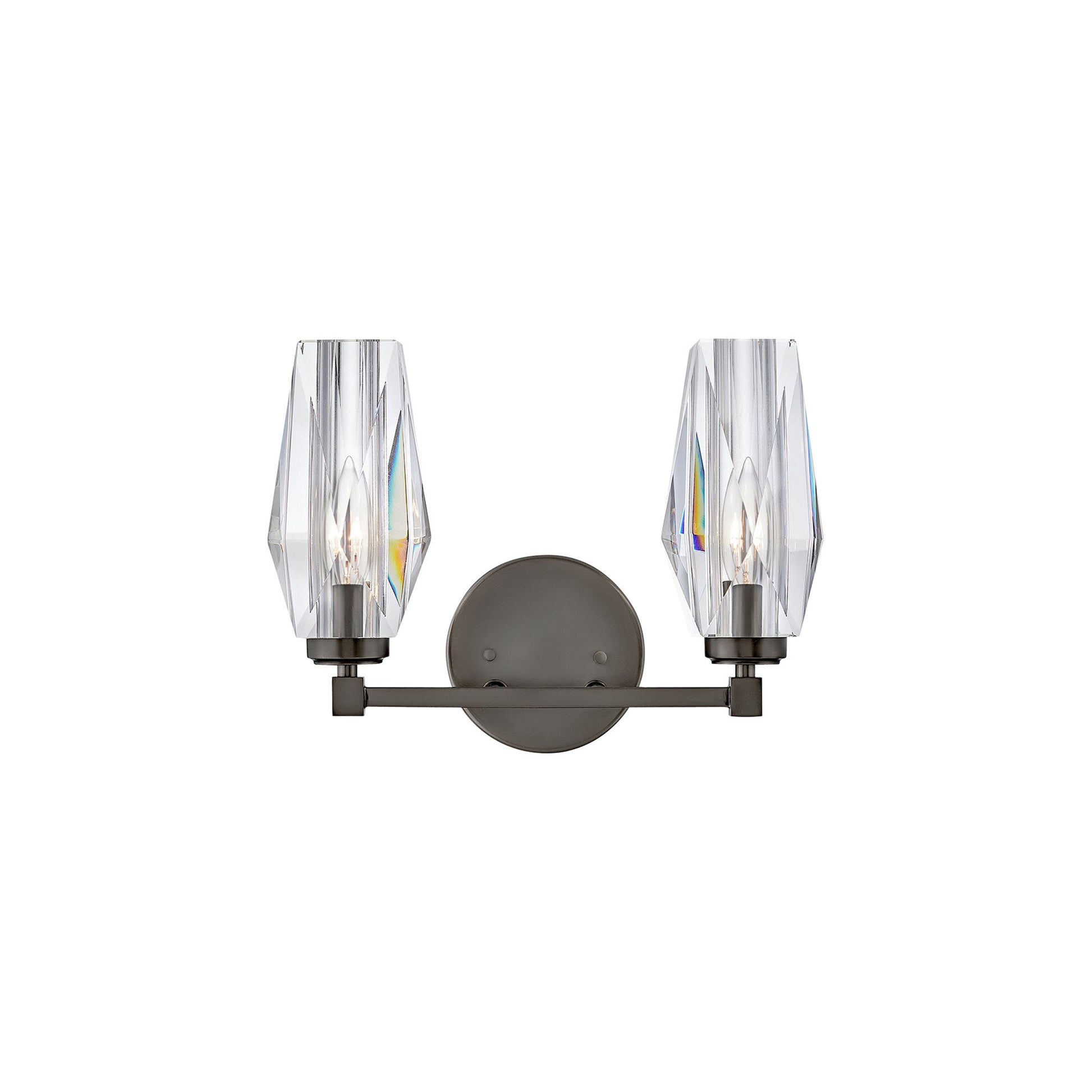 Ana Vanity Wall Light in Black Oxide (2-Light).