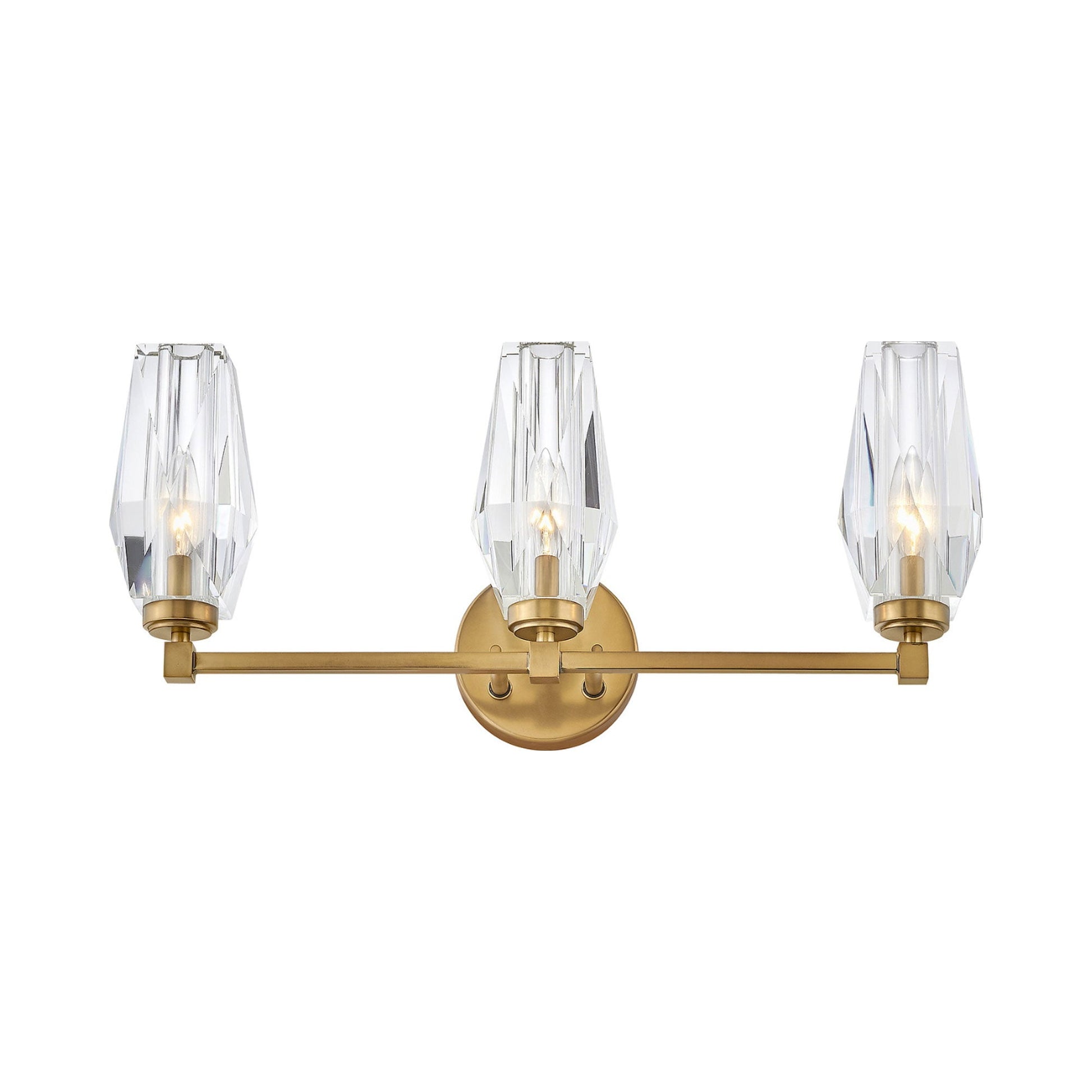 Ana Vanity Wall Light in Heritage Brass (3-Light).