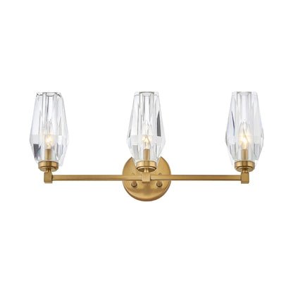 Ana Vanity Wall Light in Heritage Brass (3-Light).