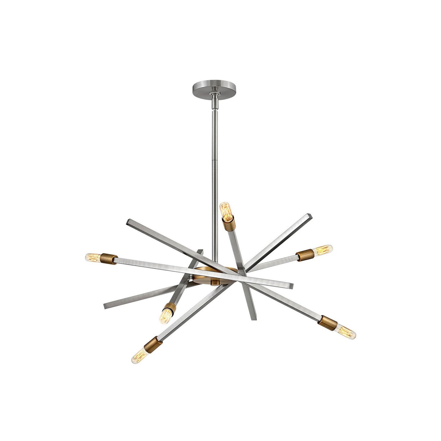 Archer Pendant Light in Small/Brushed Nickel.