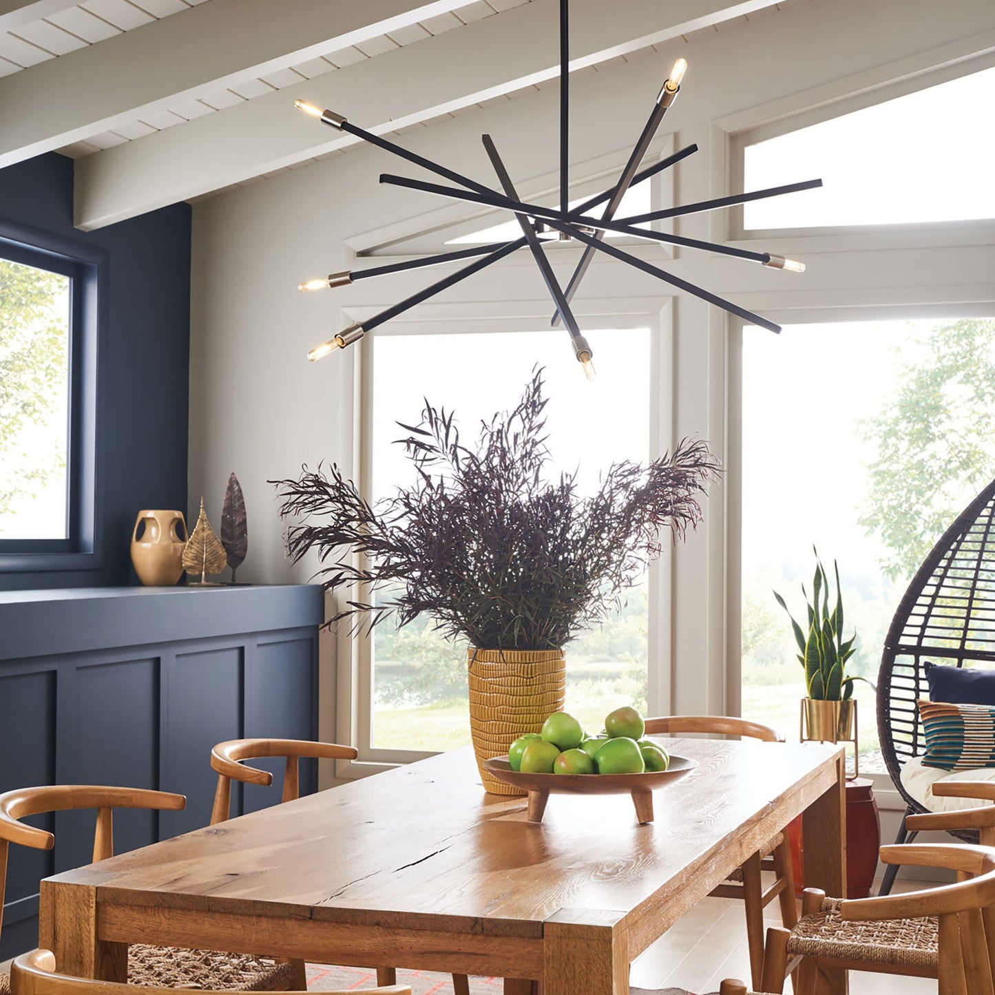 Archer Pendant Light in living room.