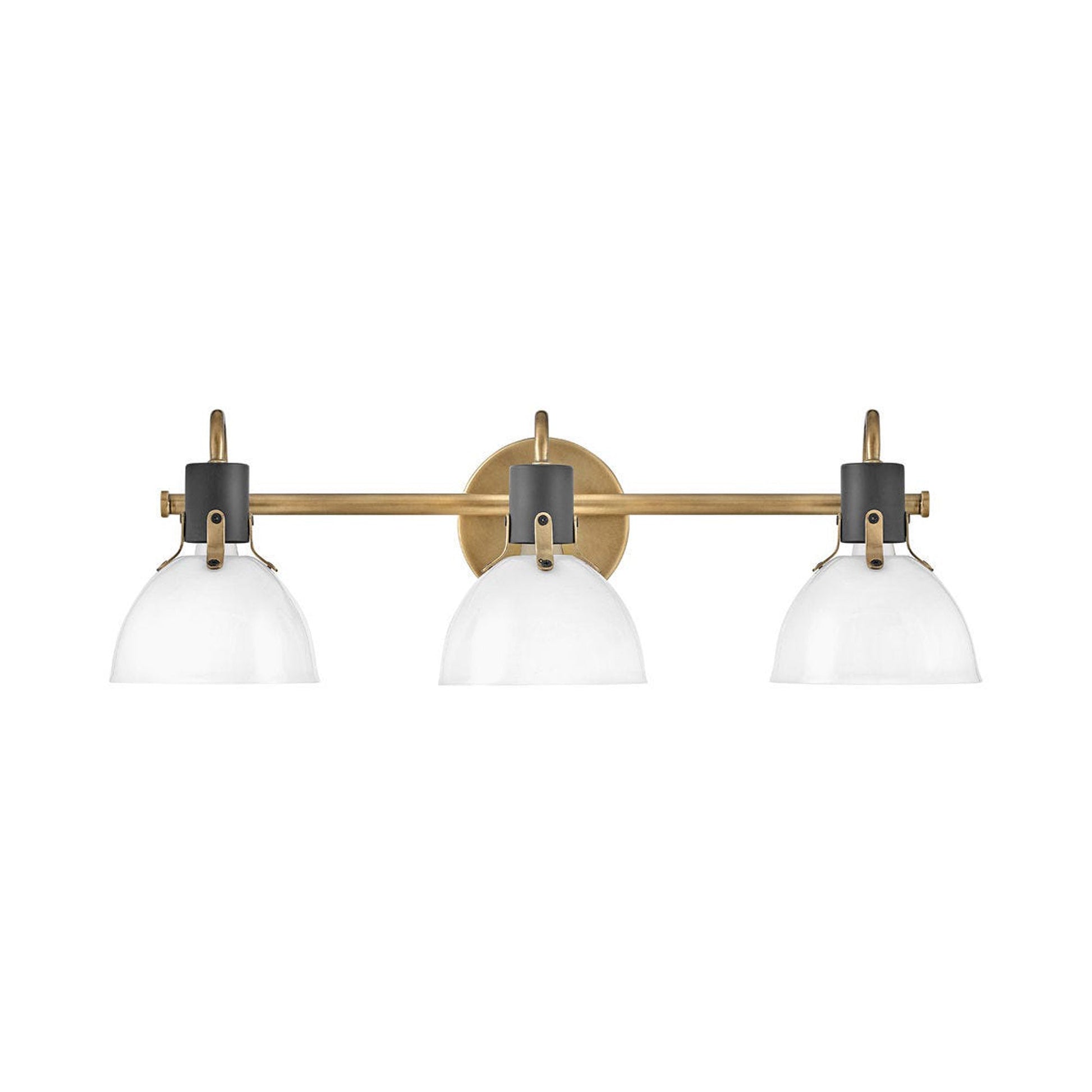 Argo Bath Vanity Light in Heritage Brass (3-Light).
