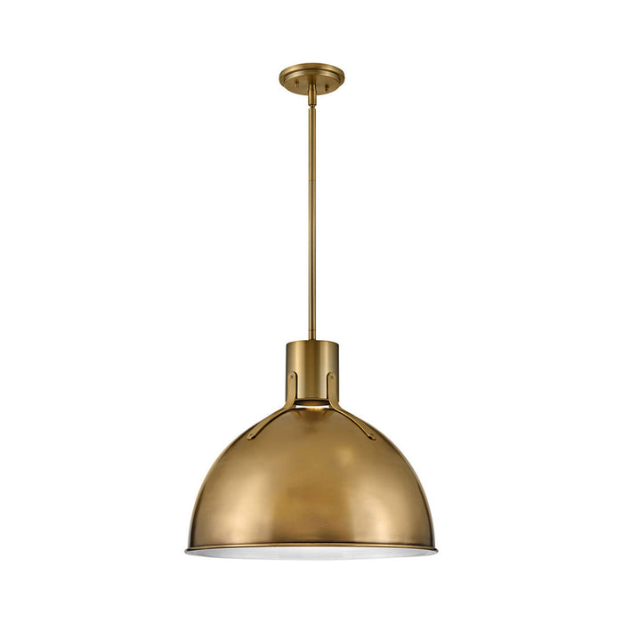 Argo LED Pendant Light in Heritage Brass (Medium).
