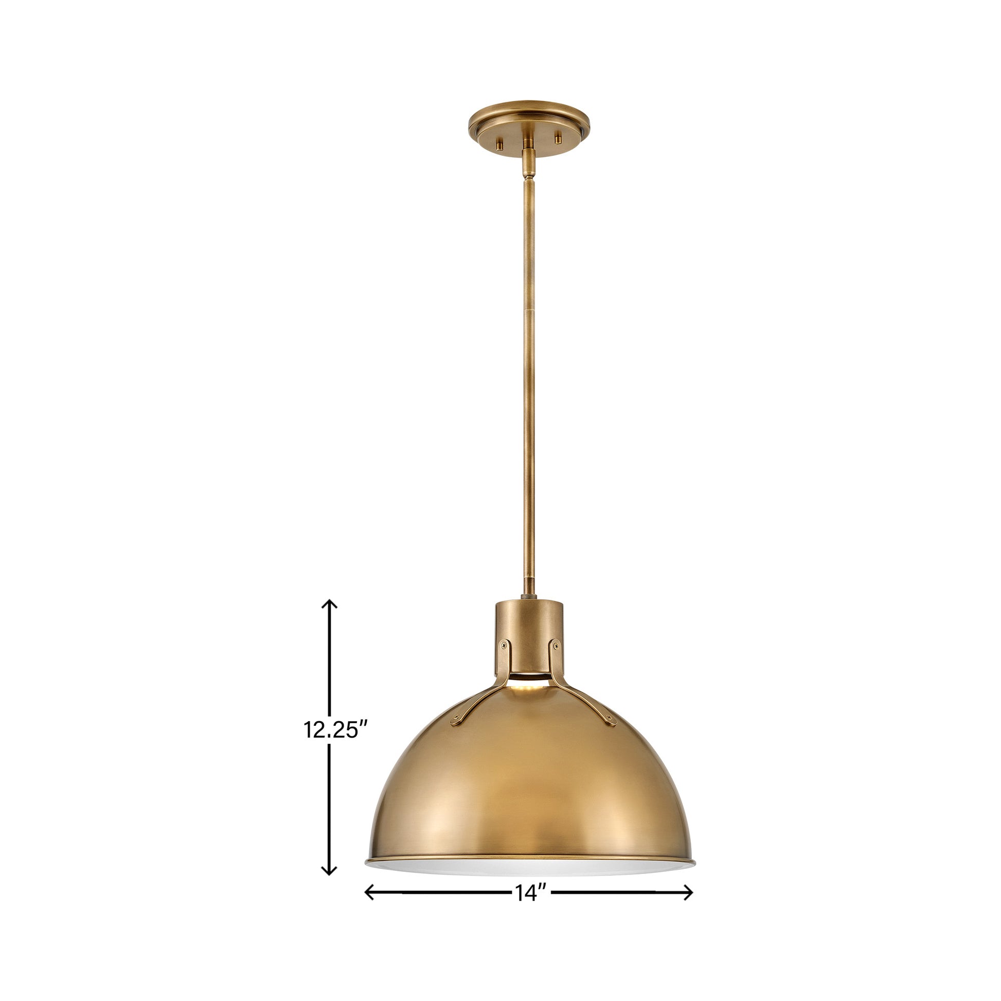 Argo LED Pendant Light - line drawing.