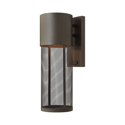 Aria Outdoor Wall Light in Small/Buckeye Bronze/Incandescent.