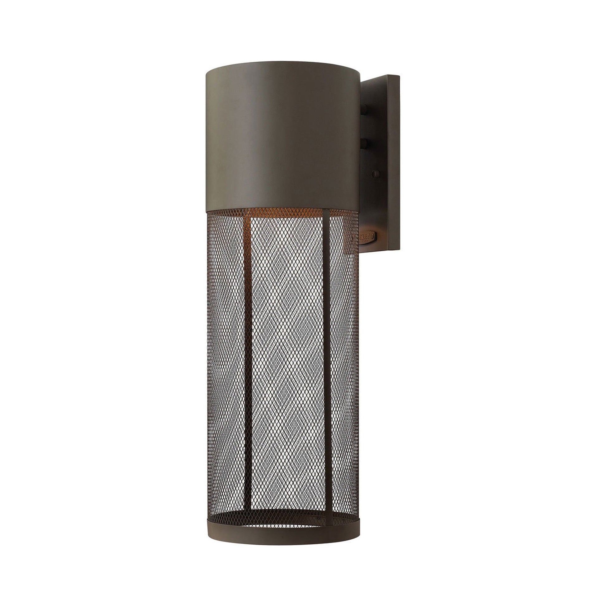 Aria Outdoor Wall Light in Large/Buckeye Bronze/Incandescent.