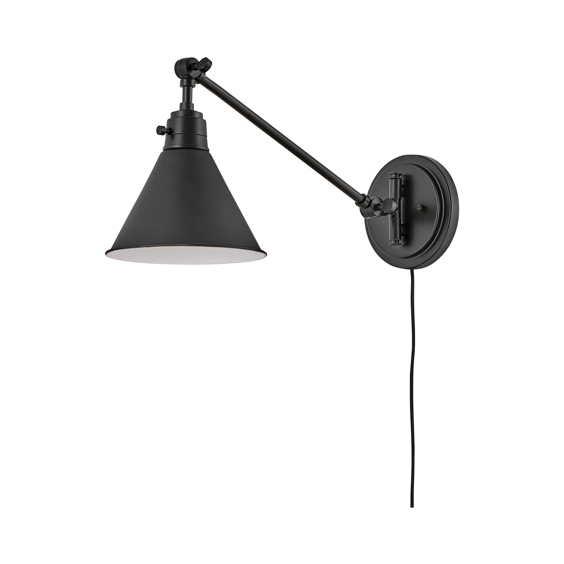 Arti Wall Light in Black/Steel (10.25-Inch).