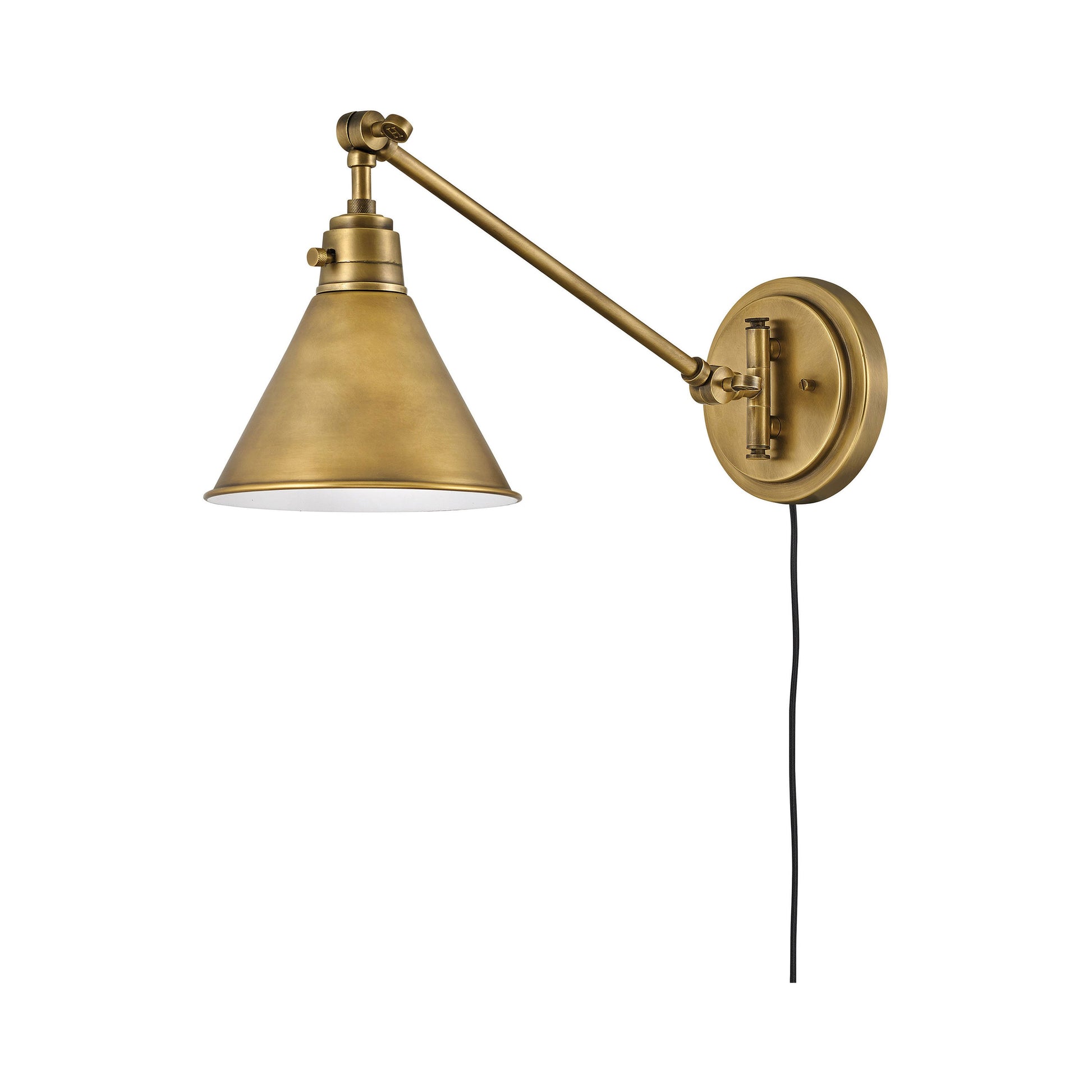 Arti Wall Light in Heritage Brass/Steel (10.25-Inch).