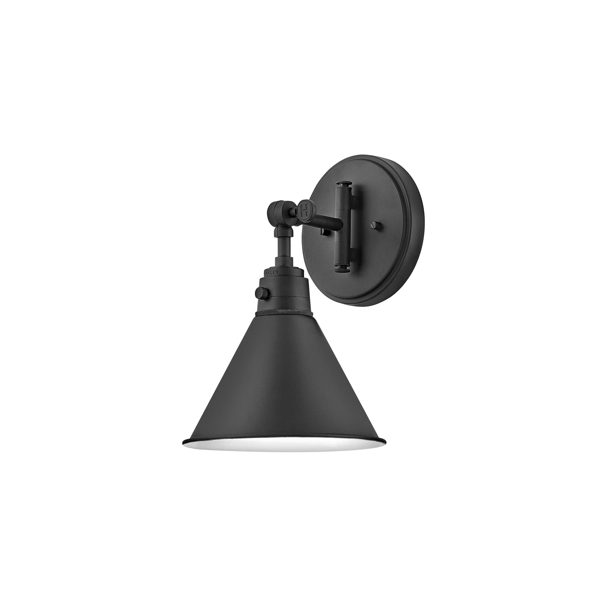 Arti Wall Light in Black/Steel (12.25-Inch).