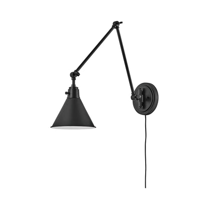 Arti Wall Light in Black/Steel (18.25-Inch).