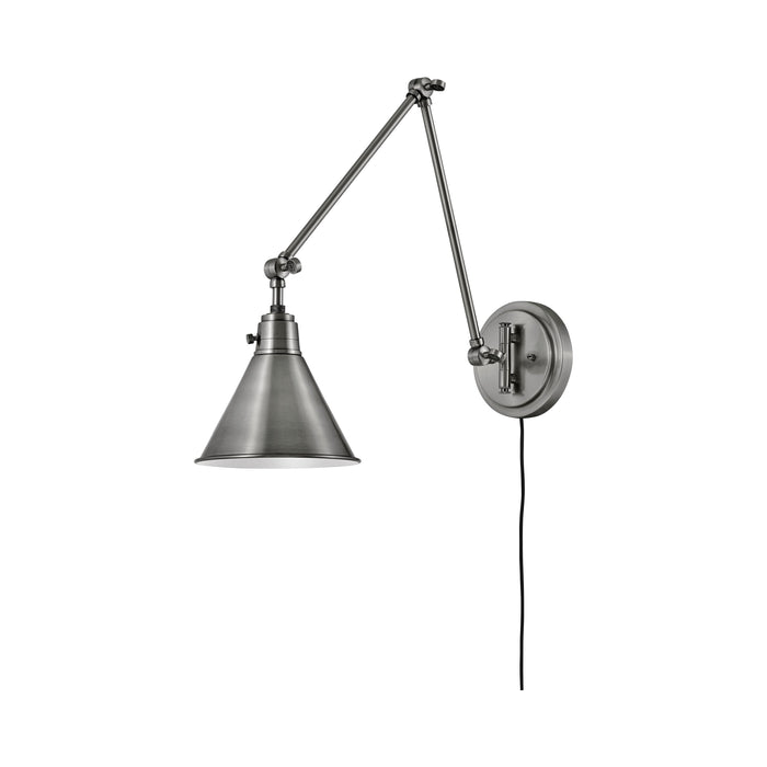 Arti Wall Light in Polished Antique Nickel/Steel (18.25-Inch).