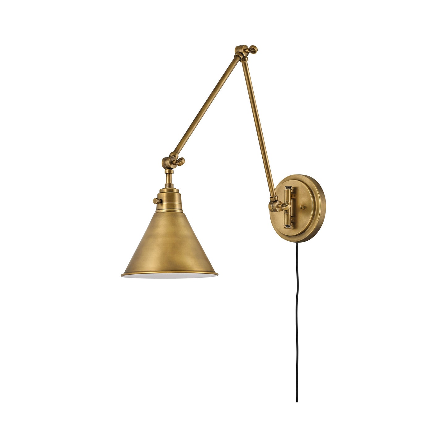 Arti Wall Light in Heritage Brass/Steel (18.25-Inch).