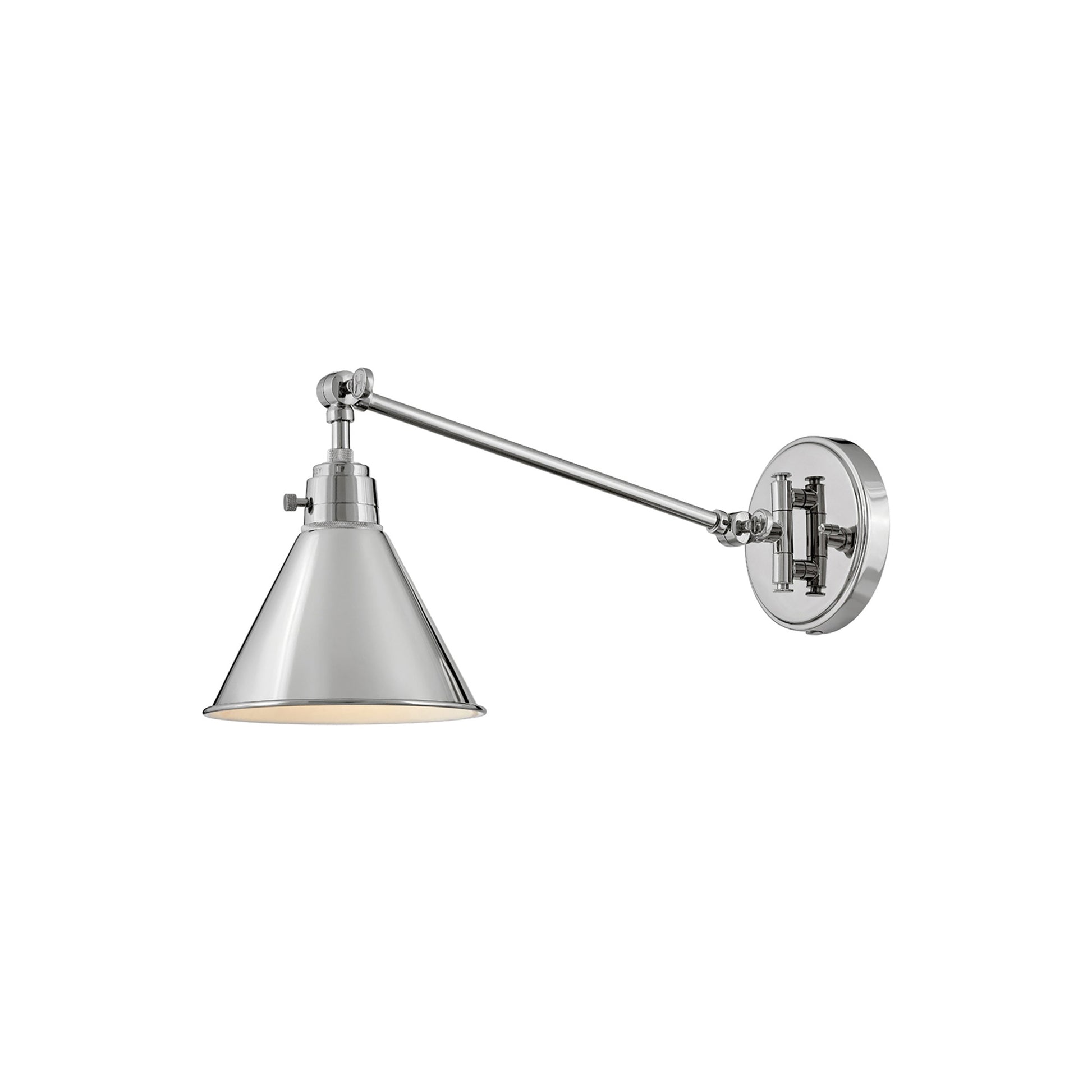 Arti Wall Light in Polished Nickel/Steel (10.25-Inch).