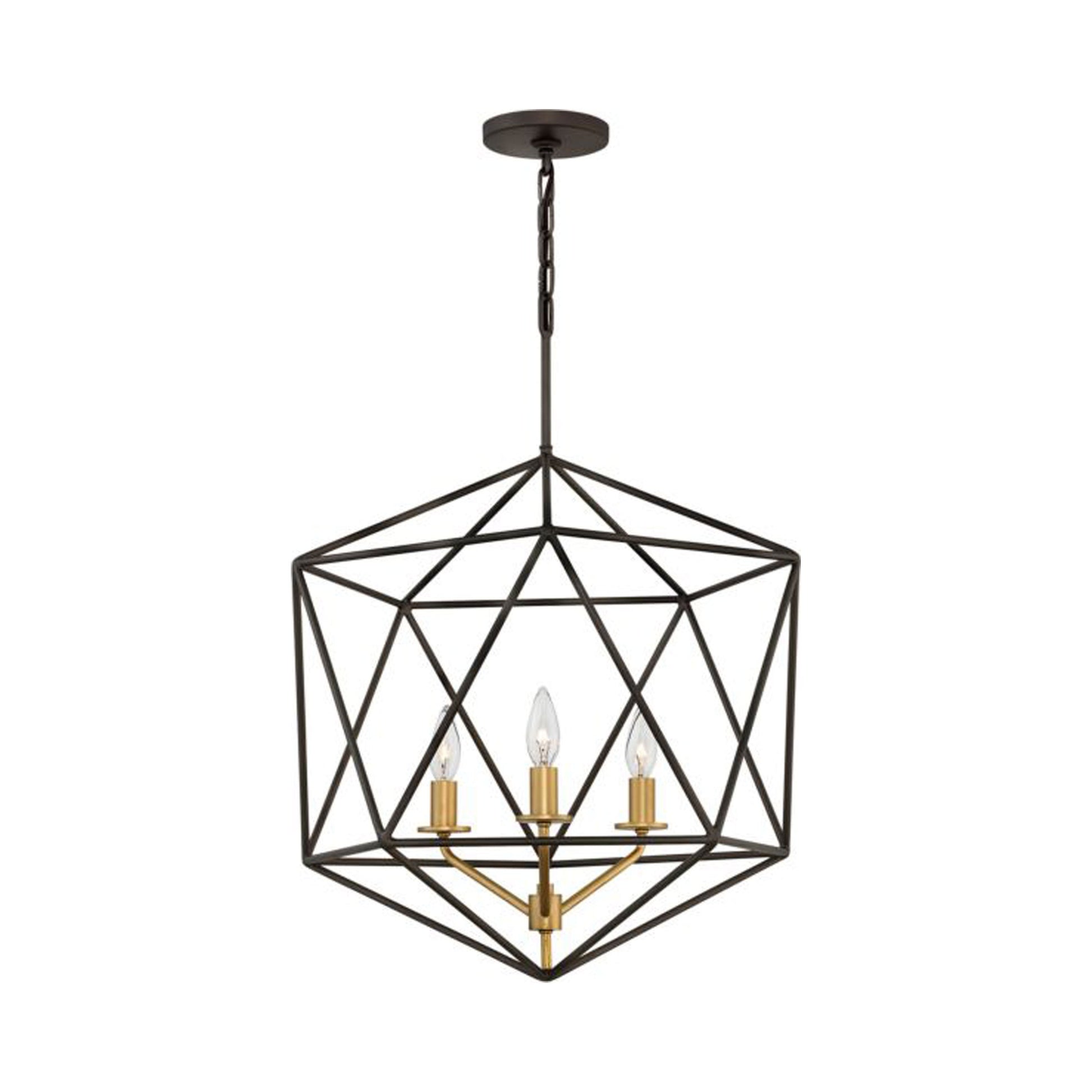 Astrid Chandelier in Medium/Metallic Matte Bronze.