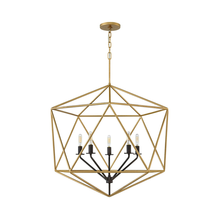 Astrid Chandelier in Large/Deluxe Gold.