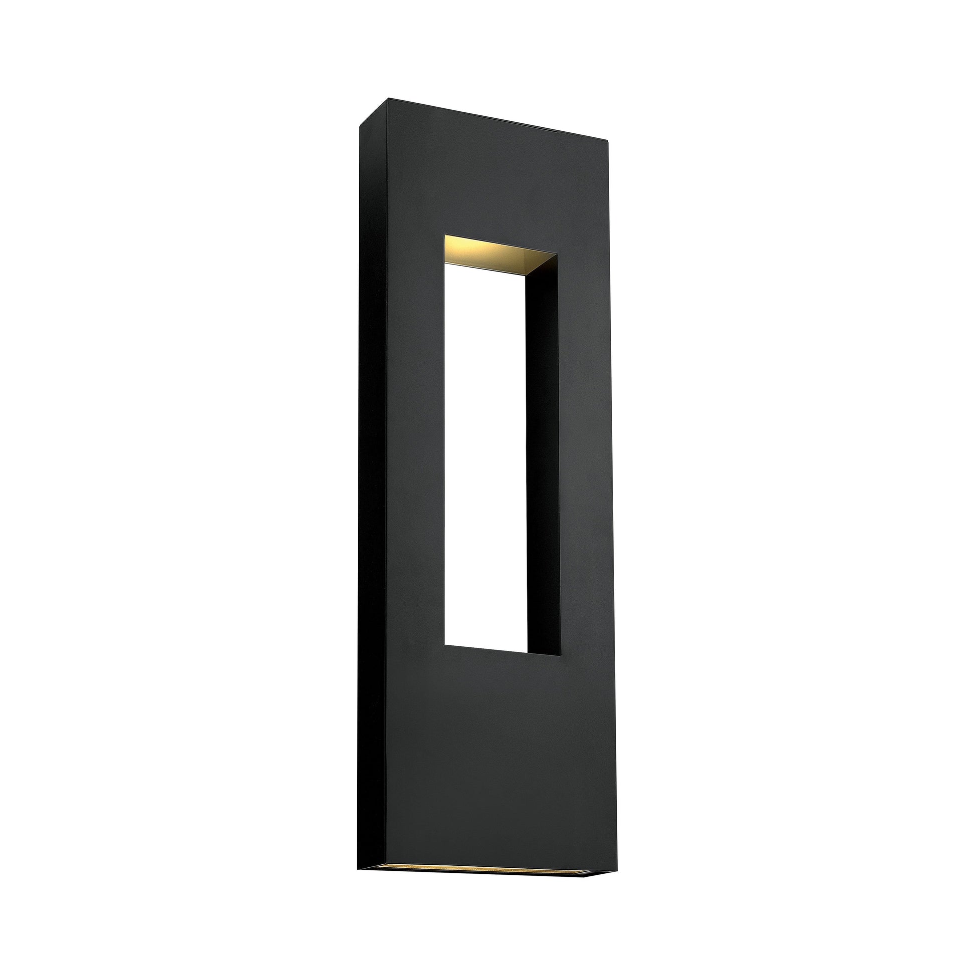 Atlantis Extra Large Outdoor LED Wall Light in Satin Black.