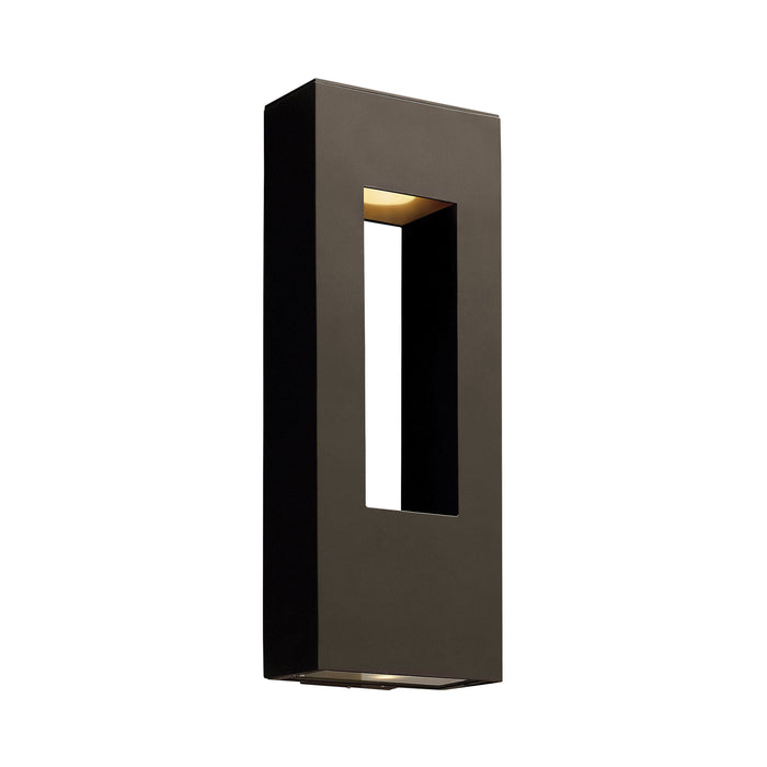 Atlantis Large Outdoor LED Wall Light in Bronze.