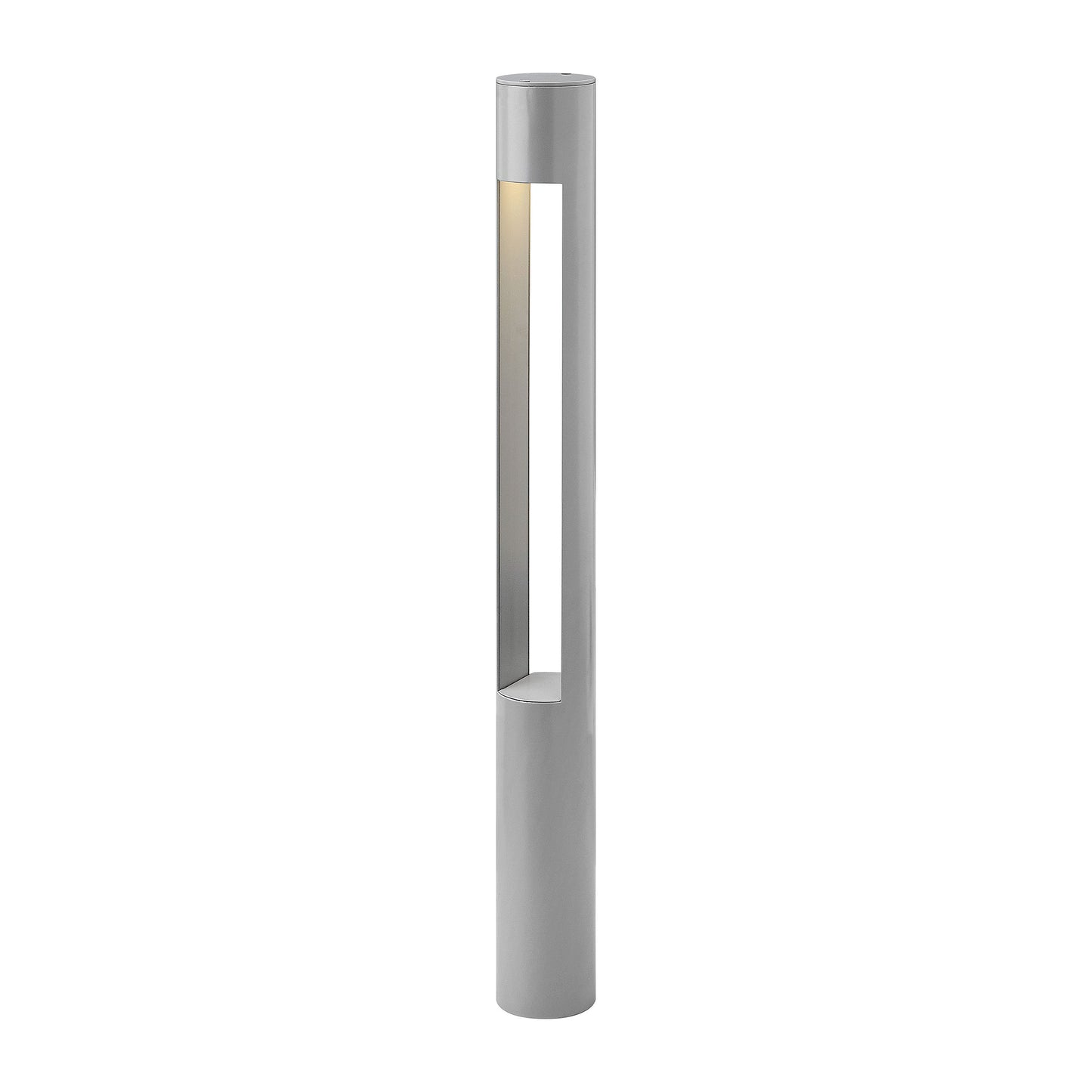 Atlantis Round Bollard in Large/Titanium/Incandescent.