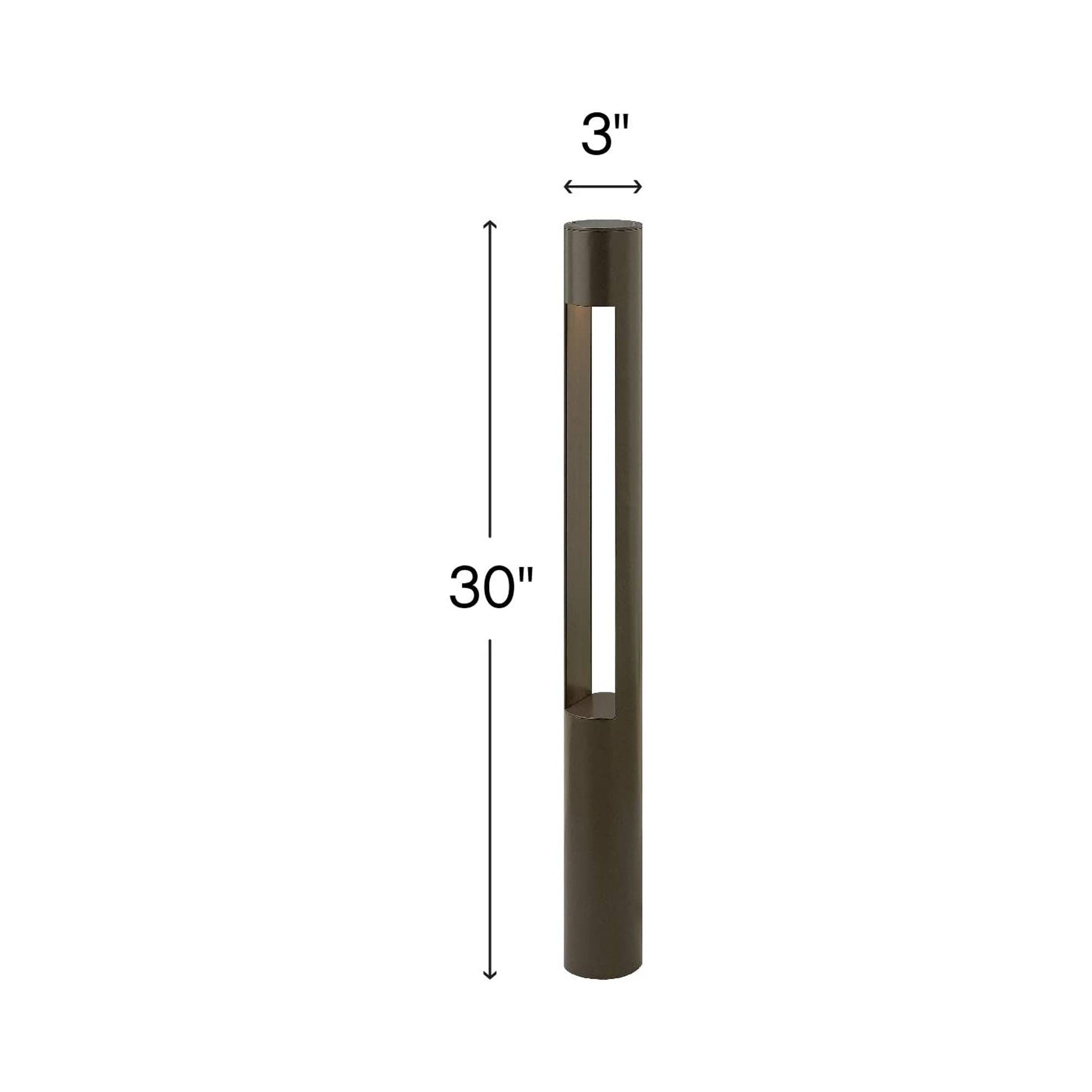 Atlantis Round Bollard - line drawing.