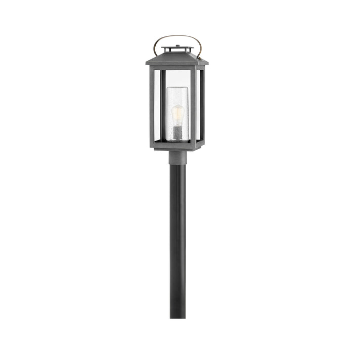 Atwater Outdoor Post Light in Ash Bronze.