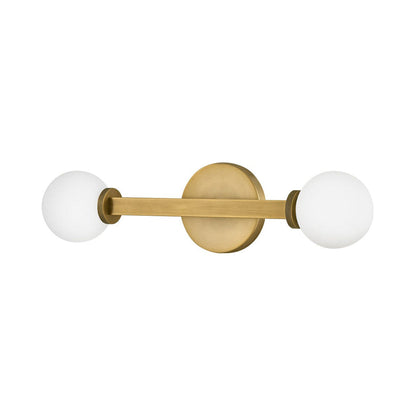 Audrey Vanity Wall Light in Heritage Brass (2-Light).