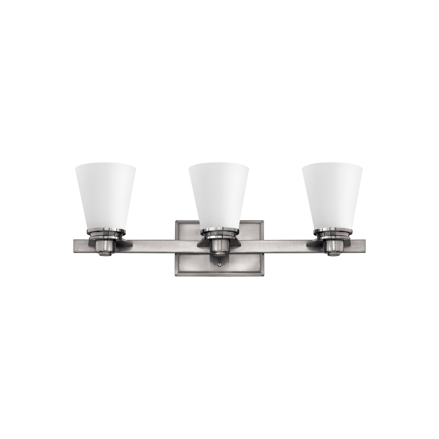 Avon Bath Vanity Light in Brushed Nickel (3-Light).