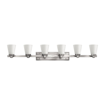 Avon Bath Vanity Light in Brushed Nickel (6-Light).