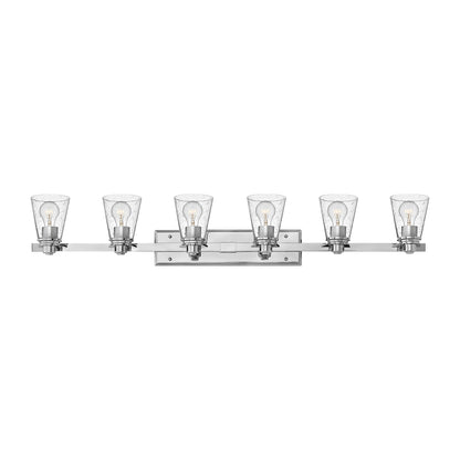 Avon Bath Vanity Light in Chrome/Clear Glass (6-Light).