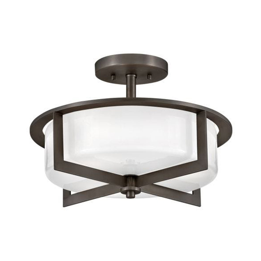 Baxley Semi Flush Mount Ceiling Light in Black Oxide.