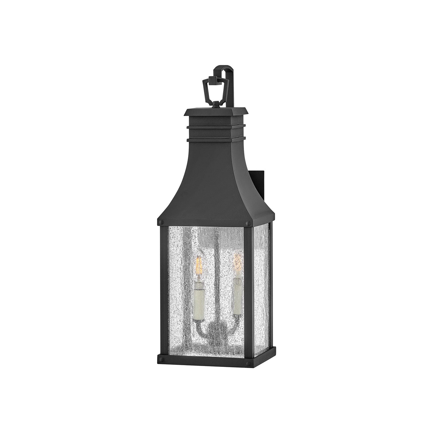 Beacon Outdoor Wall Light in Museum Black (Medium).