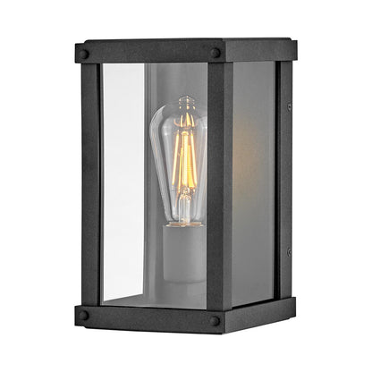 Beckham Outdoor Wall Light in Aged Zinc.