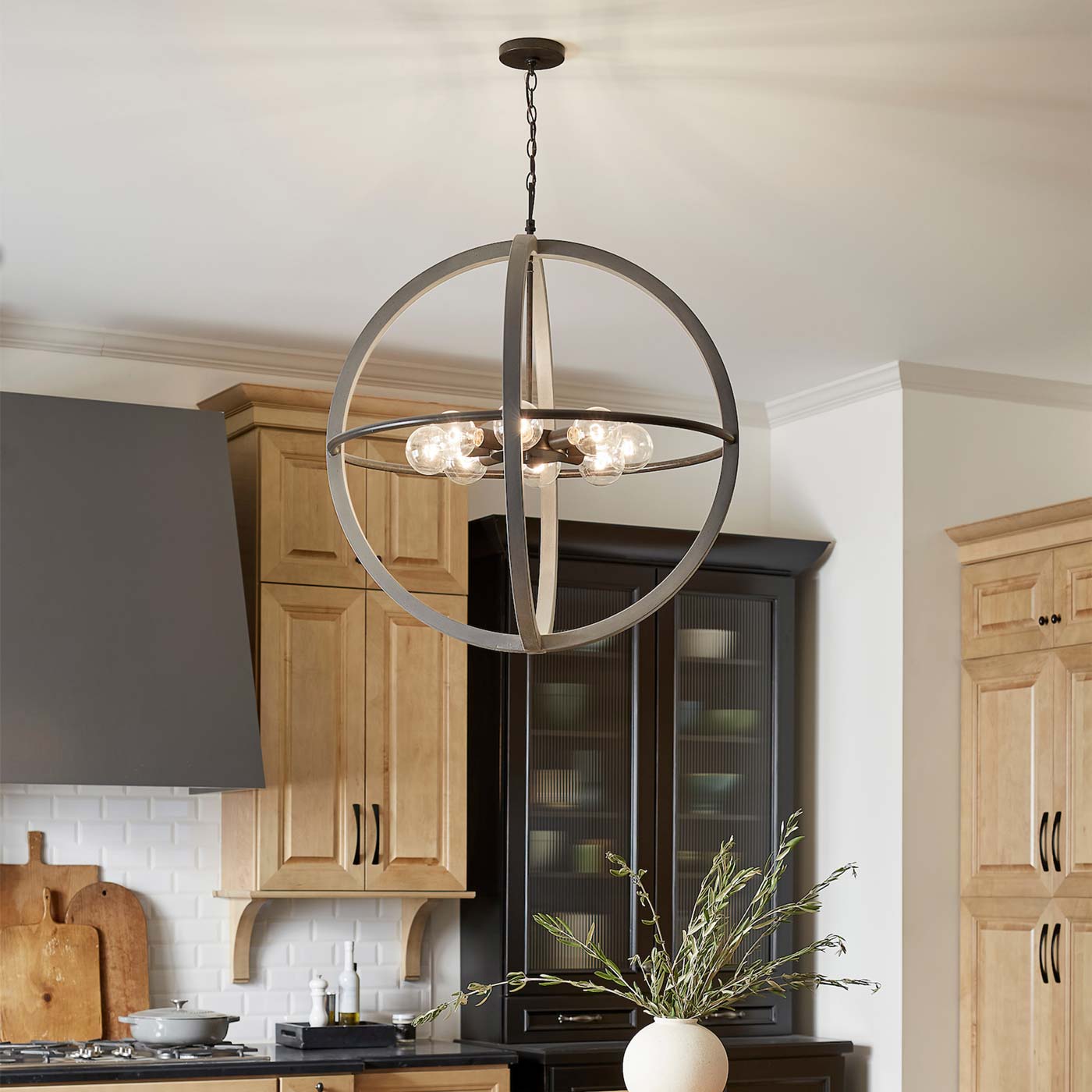 Bodie Chandelier in dining room.