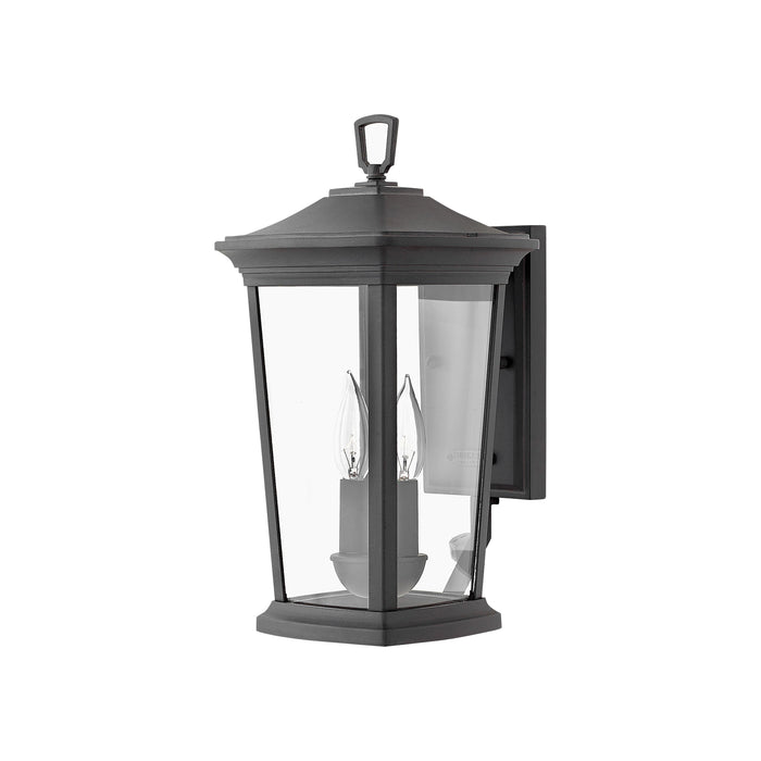 Bromley Outdoor Wall Light in Small/Museum Black.