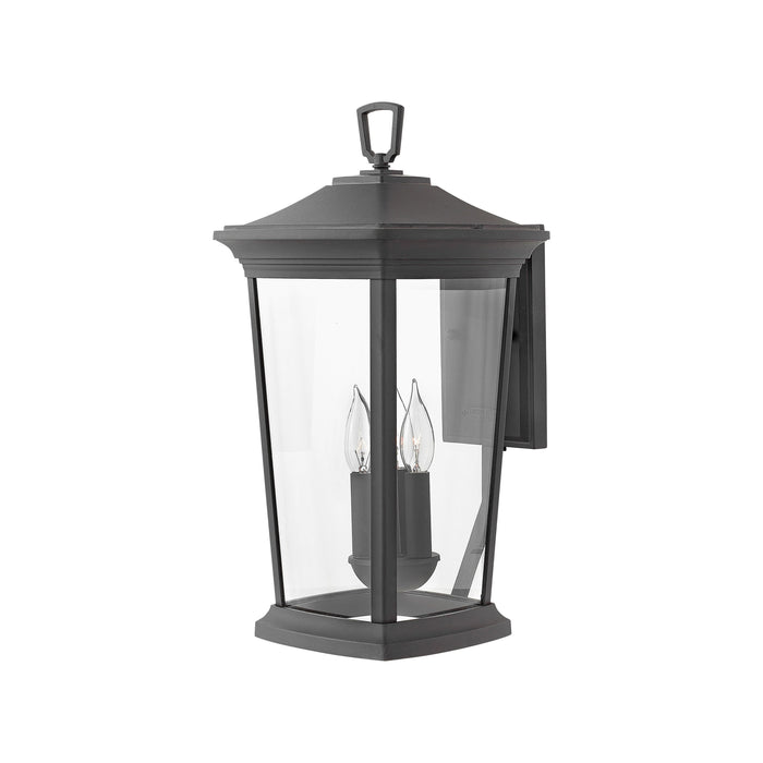 Bromley Outdoor Wall Light in Large/Museum Black.