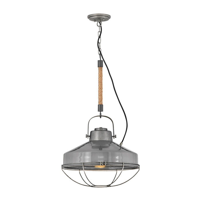 Brooklyn Pendant Light in Rustic Pewter (Large).